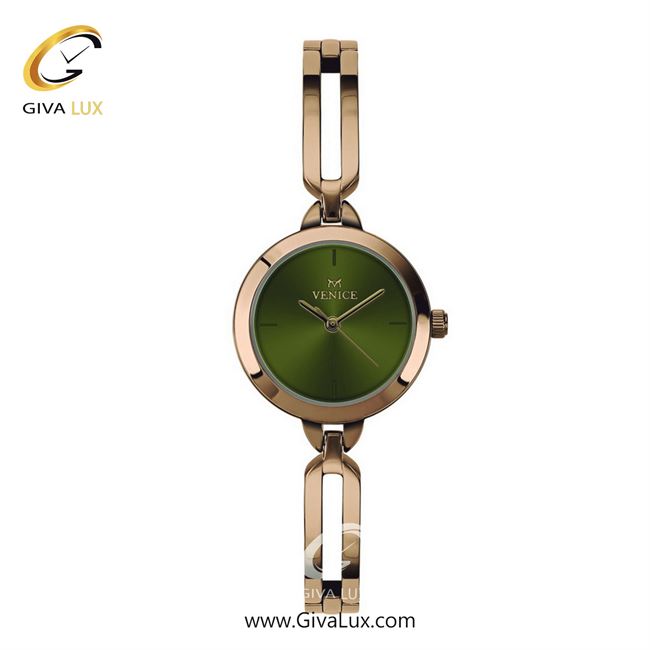 ساعت مچی اورجینال زنانه ونیز رزگلد | رزگلد| سبز| کد رفرنس V801333701