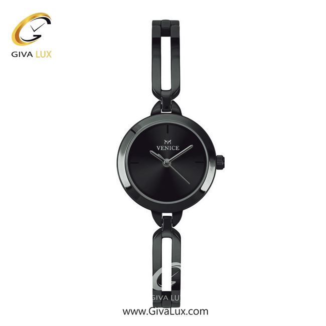 ساعت مچی اورجینال زنانه ونیز تیتانیوم | تیتانیوم(زغالی)| مشکی| کد رفرنس V801334101