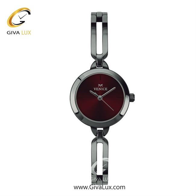 ساعت مچی اورجینال زنانه ونیز تیتانیوم | تیتانیوم| زرشکی| کد رفرنس V801334701