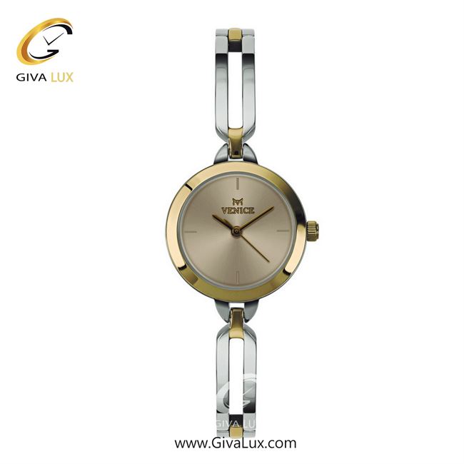 ساعت مچی اورجینال زنانه ونیز طلایی | نقره ای-طلایی| خاکی| کد رفرنس V801336101