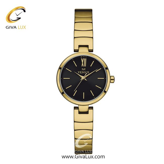 ساعت مچی اورجینال زنانه ونیز طلایی | طلایی| مشکی| کد رفرنس V801342501