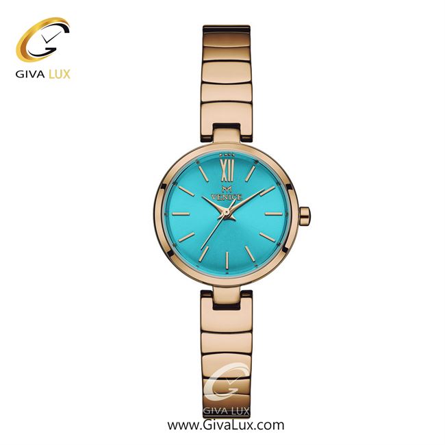 ساعت مچی اورجینال زنانه ونیز رزگلد | رزگلد| آبی| کد رفرنس V801343311