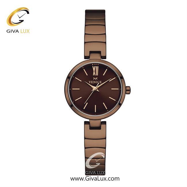 ساعت مچی اورجینال زنانه ونیز کافی | کافی| قهوه ای| کد رفرنس V801343901