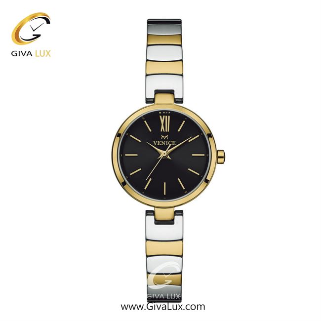 ساعت مچی اورجینال زنانه ونیز طلایی | طلایی-نقره ای| مشکی| کد رفرنس V801345601