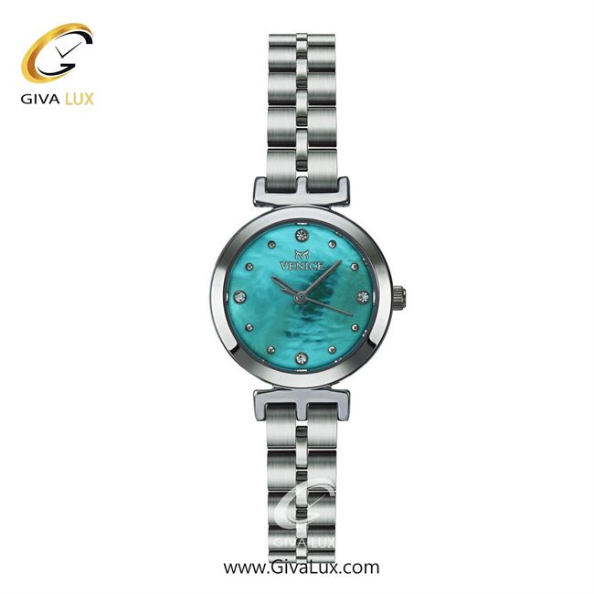 ساعت مچی اورجینال زنانه ونیز نقره ای | نقره ای| سبزآبی| کد رفرنس V801351411