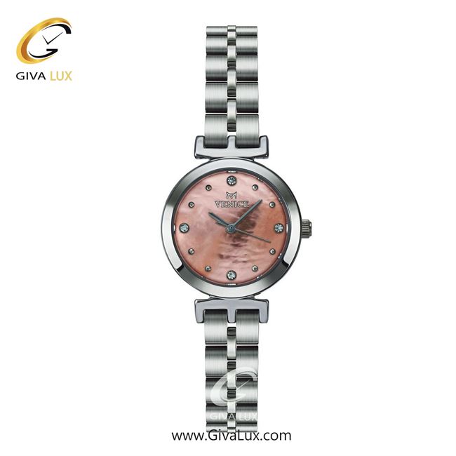 ساعت مچی اورجینال زنانه ونیز نقره ای | نقره ای| گلبهی| کد رفرنس V801351701
