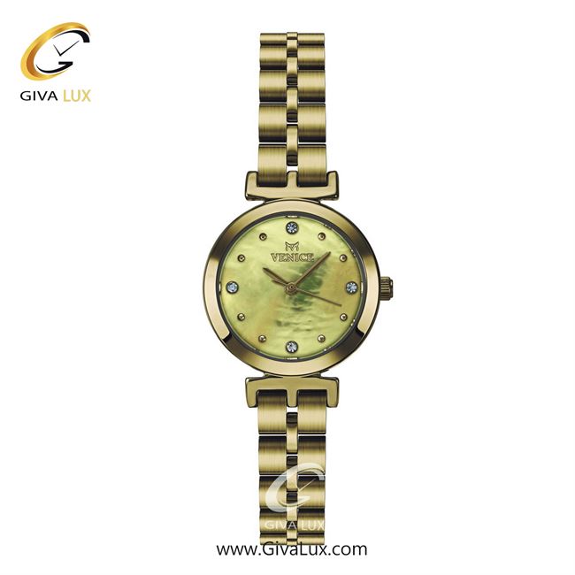 ساعت مچی اورجینال زنانه ونیز طلایی | طلایی| طلایی| کد رفرنس V801352001