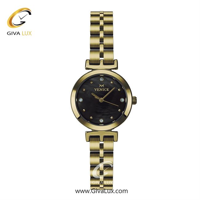 ساعت مچی اورجینال زنانه ونیز طلایی | طلایی| مشکی| کد رفرنس V801352501