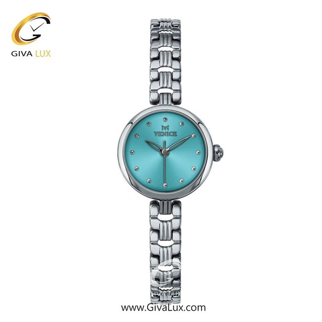 ساعت مچی اورجینال زنانه ونیز نقره ای | نقره ای| سبزآبی| کد رفرنس V801361411