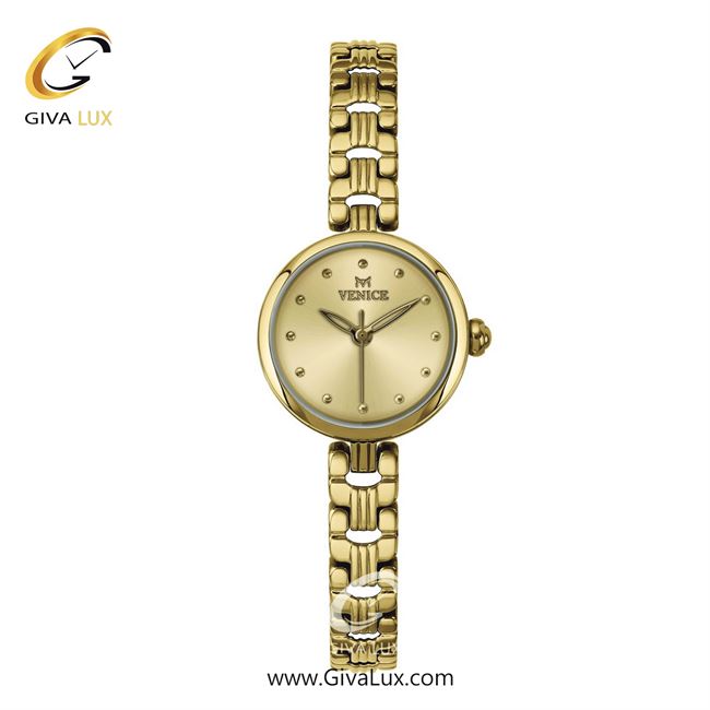 ساعت مچی اورجینال زنانه ونیز طلایی | طلایی| طلایی| کد رفرنس V801362001