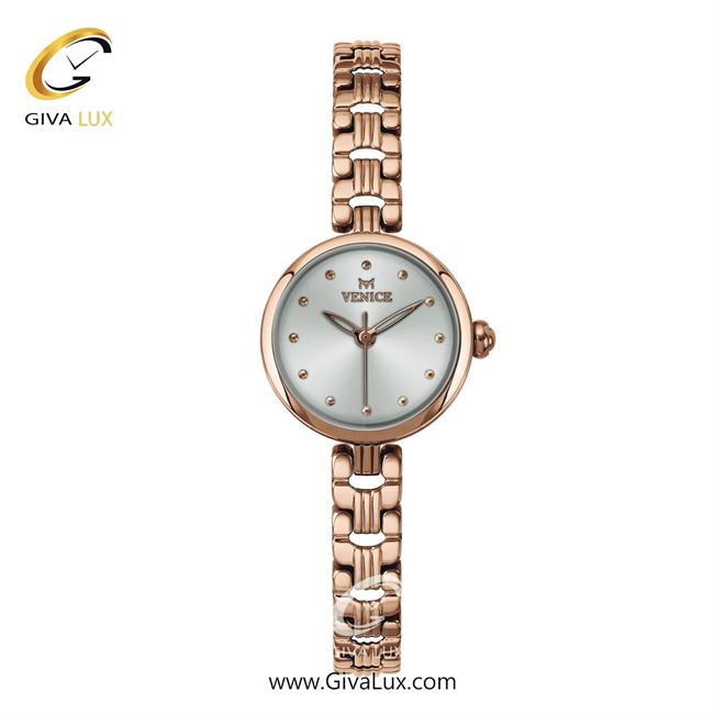ساعت مچی اورجینال زنانه ونیز رزگلد | رزگلد| نقره ای| کد رفرنس V801363101