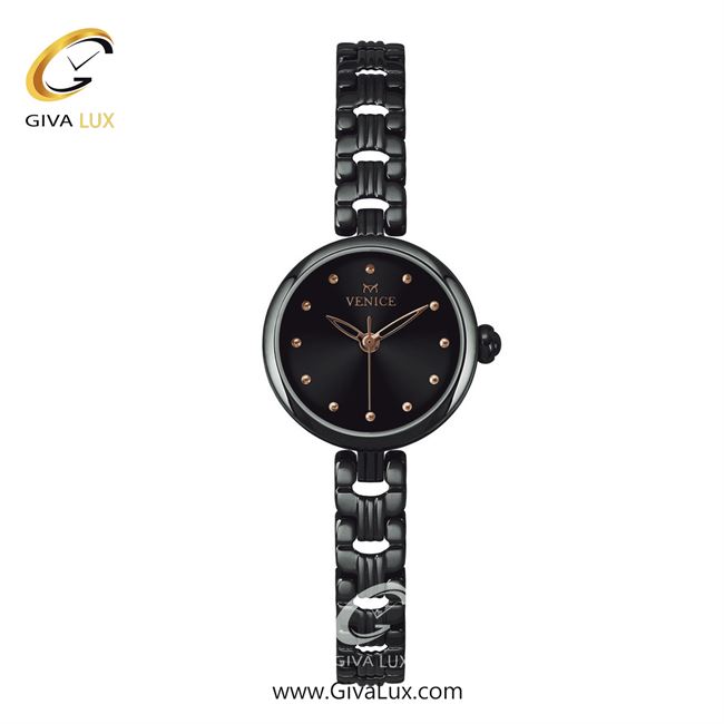 ساعت مچی اورجینال زنانه ونیز تیتانیوم | تیتانیوم(زغالی)| مشکی| کد رفرنس V801364101