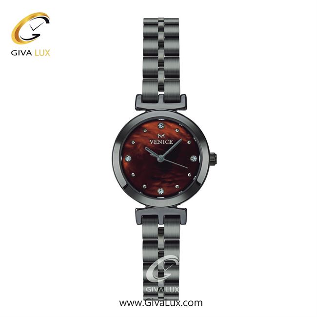 ساعت مچی اورجینال زنانه ونیز تیتانیوم | تیتانیوم| قهوه ای| کد رفرنس V801364701