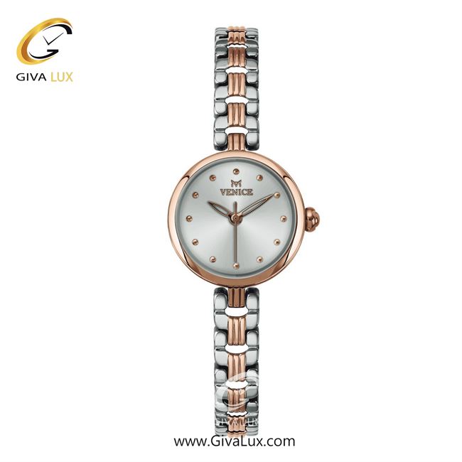 ساعت مچی اورجینال زنانه ونیز رزگلد | رزگلد-نقره ای| نقره ای| کد رفرنس V801366001