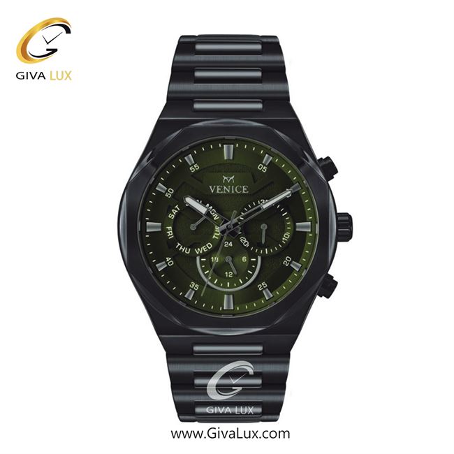ساعت مچی اورجینال مردانه ونیز سه موتوره فول تایم تیتانیوم | تیتانیوم(زغالی)| زیتونی| کد رفرنس V801374502