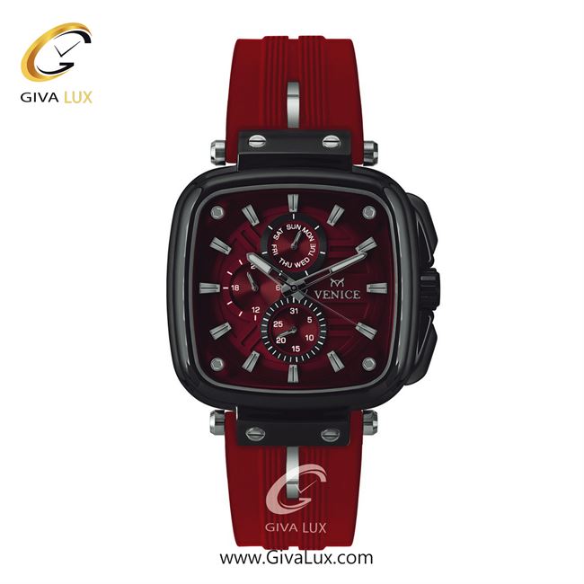 ساعت مچی اورجینال مردانه ونیز سه موتوره فول تایم مشکی | قرمز| زرشکی| کد رفرنس V801384142