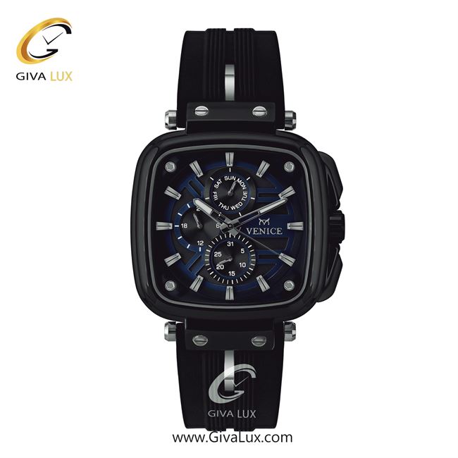 ساعت مچی اورجینال مردانه ونیز سه موتوره فول تایم مشکی | مشکی| مشکی-سرمه ای| کد رفرنس V801384202