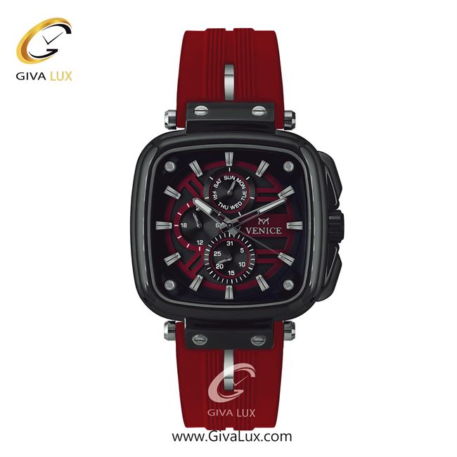 ساعت مچی اورجینال مردانه ونیز سه موتوره فول تایم مشکی | قرمز| قرمز-مشکی| کد رفرنس V801384302