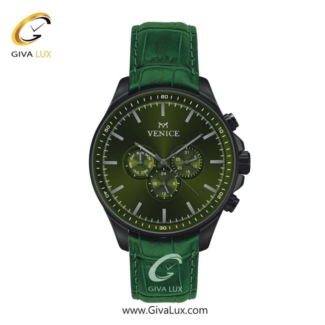 ساعت مچی اورجینال مردانه ونیز سه موتوره فول تایم مشکی | سبز| زیتونی| کد رفرنس V801394502