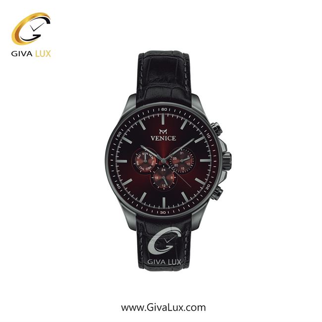 ساعت مچی اورجینال زنانه ونیز سه موتوره فول تایم تیتانیوم | مشکی| زرشکی| کد رفرنس V801394701
