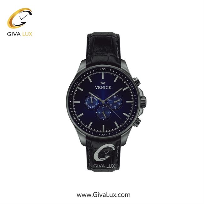 ساعت مچی اورجینال زنانه ونیز سه موتوره فول تایم تیتانیوم | مشکی| سرمه ای| کد رفرنس V801394801