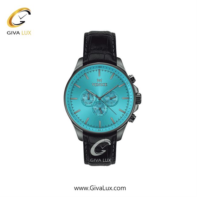 ساعت مچی اورجینال زنانه ونیز سه موتوره فول تایم تیتانیوم | مشکی| آبی| کد رفرنس V801394811