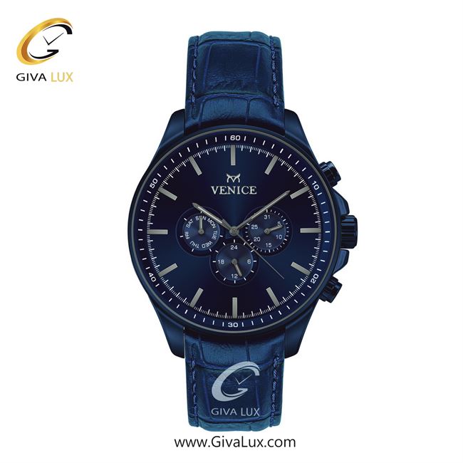 ساعت مچی اورجینال مردانه ونیز سه موتوره فول تایم سرمه ای | سرمه ای| سرمه ای| کد رفرنس V801395102