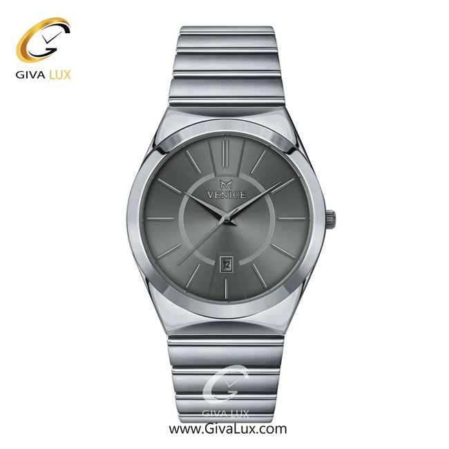 ساعت مچی اورجینال مردانه ونیز نقره ای | نقره ای| دودی|تیتانیوم| کد رفرنس V801401202
