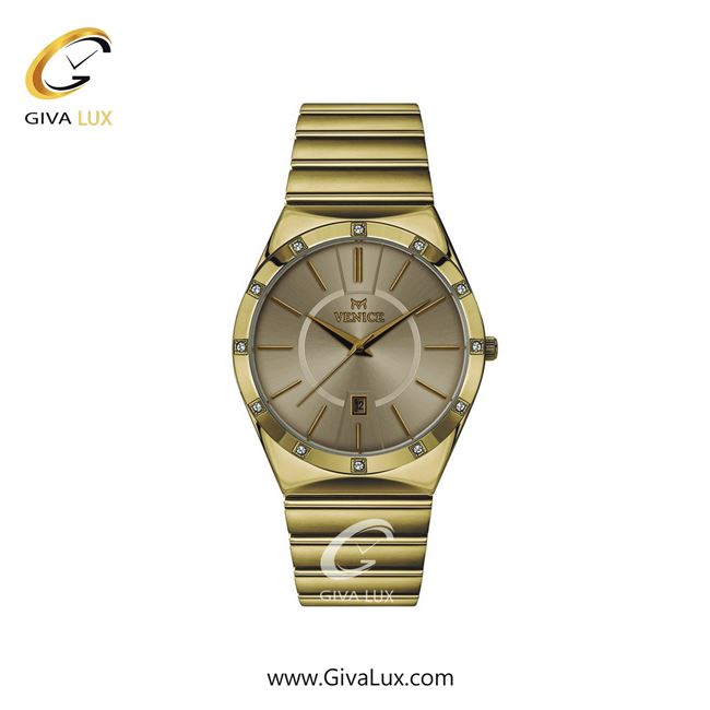 ساعت مچی اورجینال زنانه ونیز طلایی | طلایی| طلایی| کد رفرنس V801402001