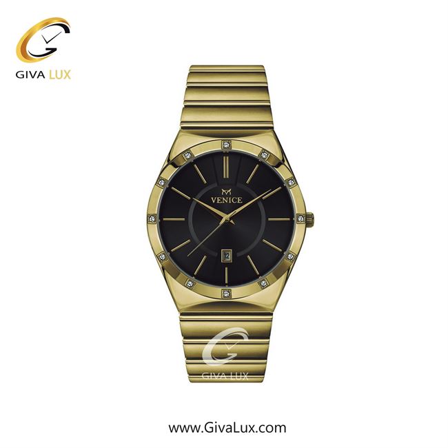 ساعت مچی اورجینال زنانه ونیز طلایی | طلایی| مشکی| کد رفرنس V801402501