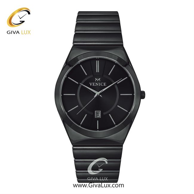 ساعت مچی اورجینال مردانه ونیز تیتانیوم | تیتانیوم(زغالی)| مشکی| کد رفرنس V801404102