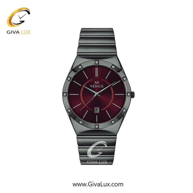 ساعت مچی اورجینال زنانه ونیز تیتانیوم | تیتانیوم| زرشکی| کد رفرنس V801404701