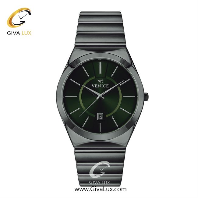 ساعت مچی اورجینال مردانه ونیز تیتانیوم | تیتانیوم| سبز یشمی تیره| کد رفرنس V801404902