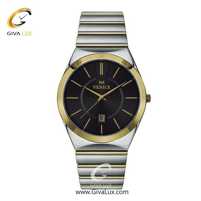ساعت مچی اورجینال مردانه ونیز طلایی-نقره ای | نقره ای-طلایی| مشکی| کد رفرنس V801405602