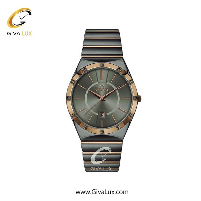 ساعت مچی اورجینال زنانه ونیز رزگلد-تیتانیوم | تیتانیوم-رزگلد| دودی|تیتانیوم| کد رفرنس V801408201
