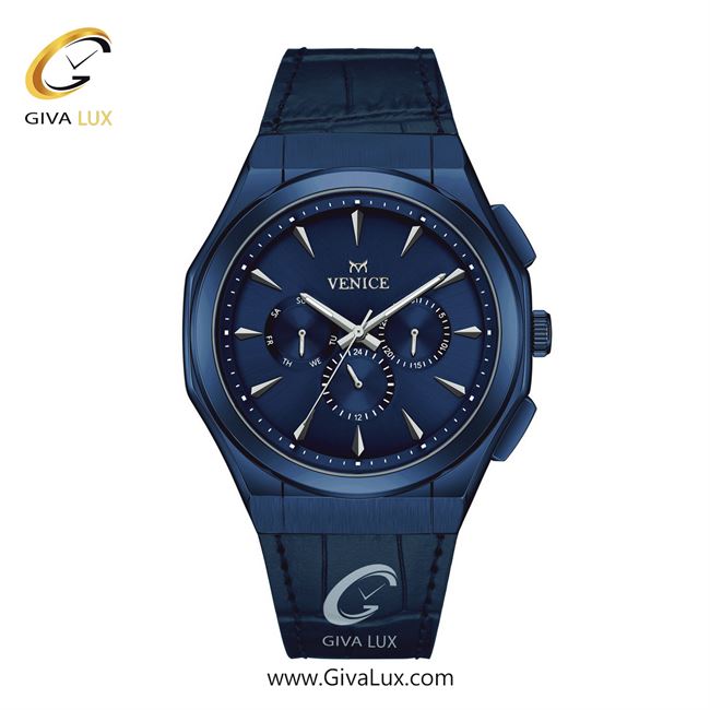 ساعت مچی اورجینال مردانه ونیز سه موتوره فول تایم سرمه ای | سرمه ای| سرمه ای| کد رفرنس V801415102