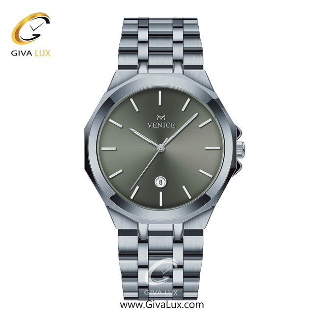 ساعت مچی اورجینال مردانه ونیز نقره ای | نقره ای| دودی|تیتانیوم| کد رفرنس V801451202