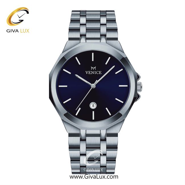 ساعت مچی اورجینال مردانه ونیز نقره ای | نقره ای| سرمه ای| کد رفرنس V801451402