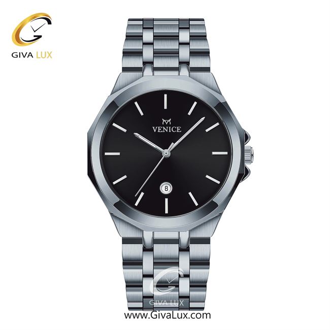 ساعت مچی اورجینال مردانه ونیز نقره ای | نقره ای| مشکی| کد رفرنس V801451502