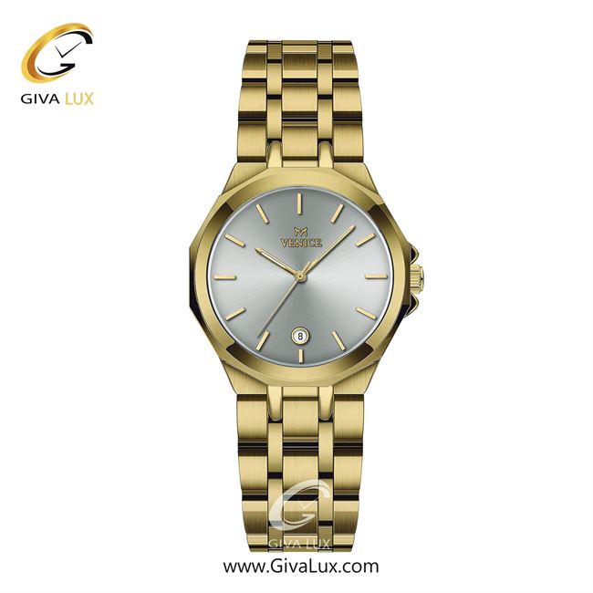 ساعت مچی اورجینال زنانه ونیز طلایی | طلایی| نقره ای| کد رفرنس V801452101