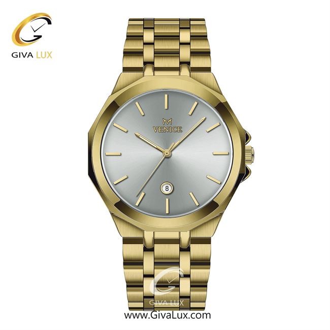 ساعت مچی اورجینال مردانه ونیز طلایی | طلایی| نقره ای| کد رفرنس V801452102