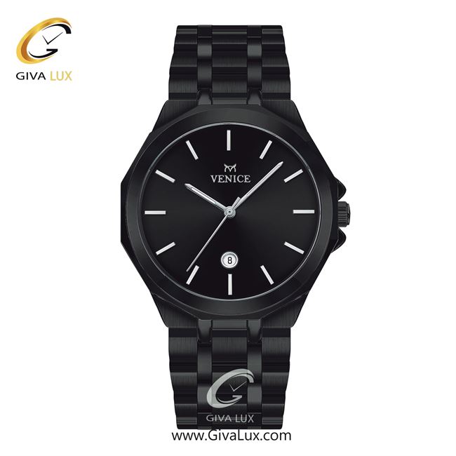 ساعت مچی اورجینال مردانه ونیز تیتانیوم | تیتانیوم(زغالی)| مشکی| کد رفرنس V801454102