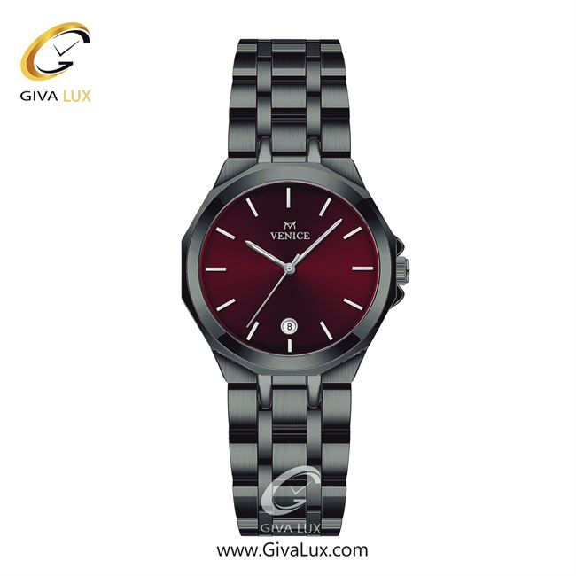 ساعت مچی اورجینال زنانه ونیز تیتانیوم | تیتانیوم| زرشکی| کد رفرنس V801454701