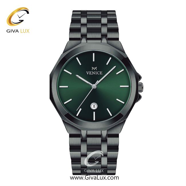 ساعت مچی اورجینال مردانه ونیز تیتانیوم | تیتانیوم| سبز یشمی تیره| کد رفرنس V801454902