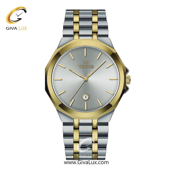 ساعت مچی اورجینال مردانه ونیز طلایی-نقره ای | طلایی-نقره ای| نقره ای| کد رفرنس V801455202