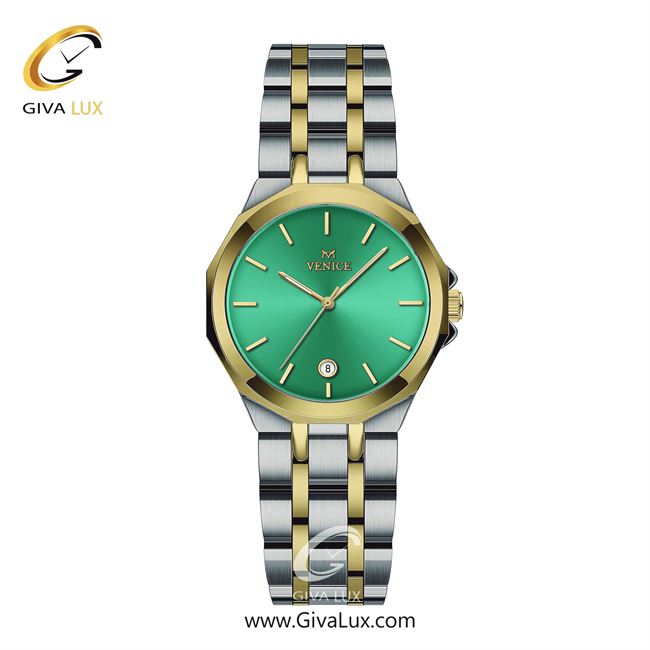 ساعت مچی اورجینال زنانه ونیز نقره ای-طلایی | طلایی-نقره ای| سبز| کد رفرنس V801455711