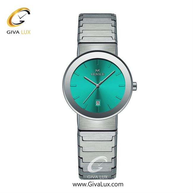 ساعت مچی اورجینال زنانه ونیز نقره ای | نقره ای| سبزآبی| کد رفرنس V801461811