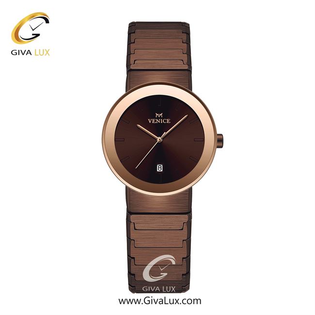 ساعت مچی اورجینال زنانه ونیز رزگلد | قهوه ای| قهوه ای| کد رفرنس V801463901
