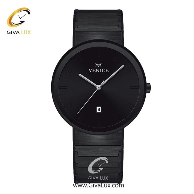 ساعت مچی اورجینال مردانه ونیز تیتانیوم | تیتانیوم(زغالی)| مشکی| کد رفرنس V801464102