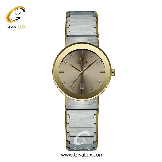 ساعت مچی اورجینال زنانه ونیز طلایی | نقره ای| خاکی| کد رفرنس V801465401